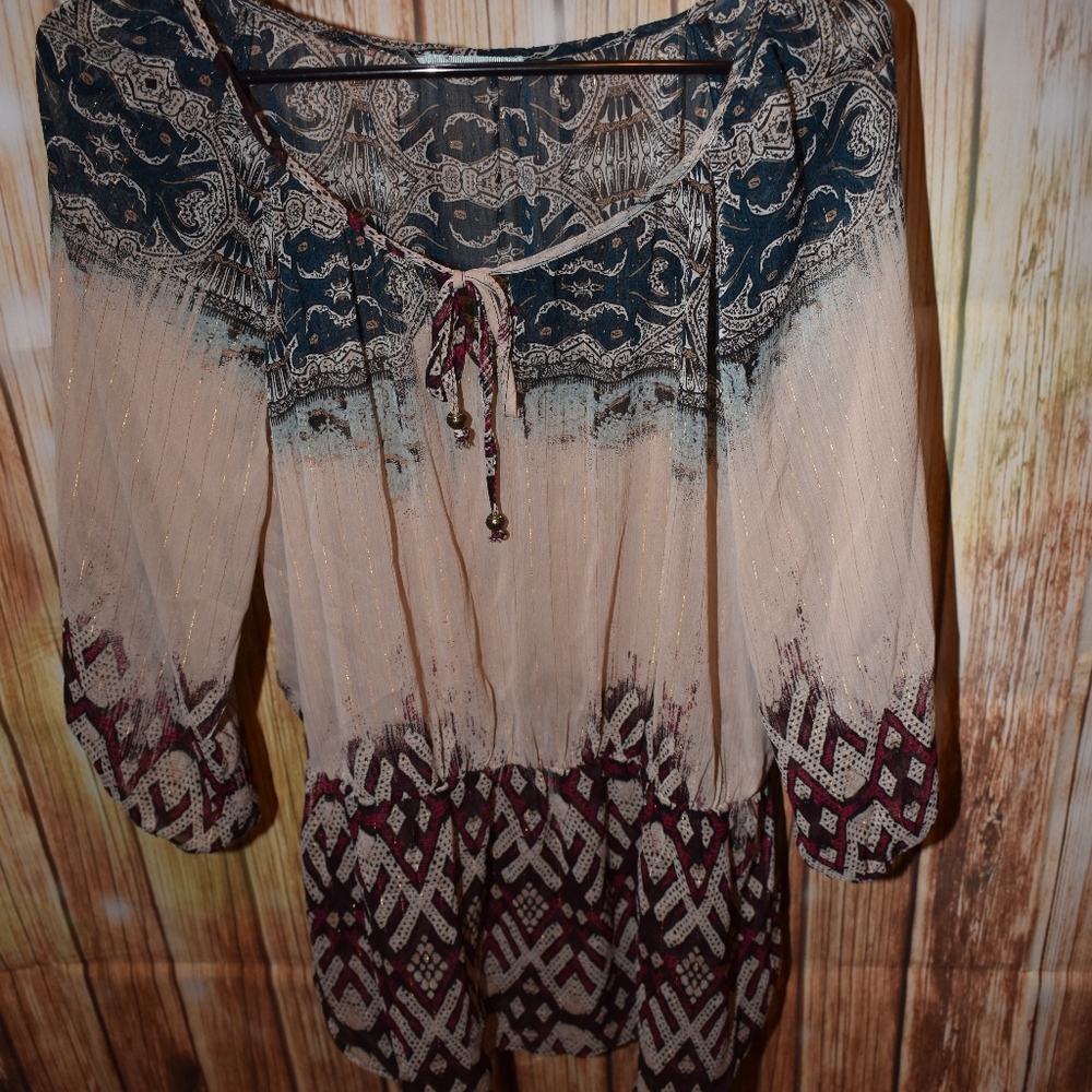 Maurices Sheer Tunic, Sz L